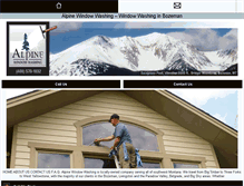 Tablet Screenshot of alpinewindowwashingbozeman.com